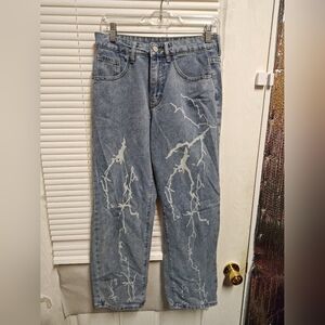 Shein Lightning Straight Leg Jeans